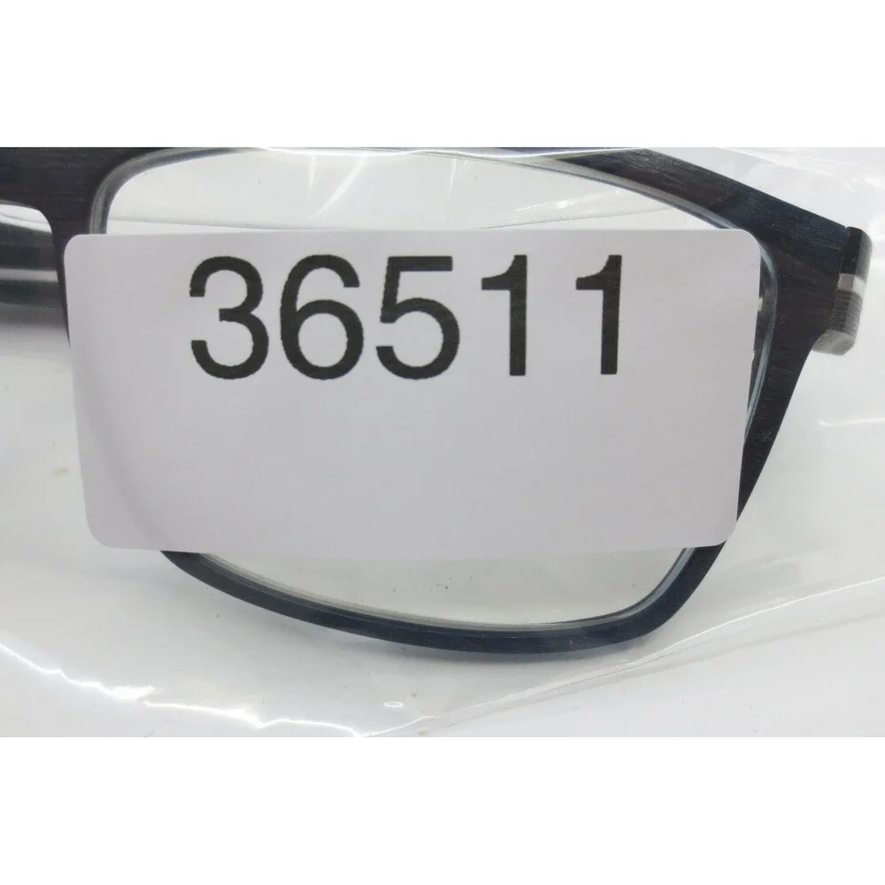 OGA 7890 Eyeglasses Blue Grey Wood Carbon Fiber Rectangular Frames 56-15